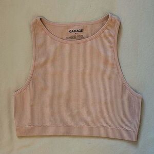 Garage Ribbed Crop Tank Top